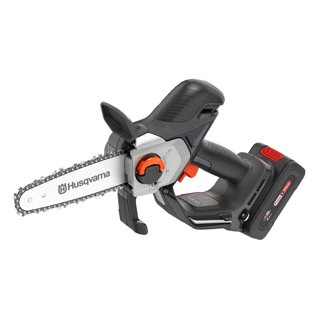 Potatore a batteria Husqvarna Aspire P8X-P4A 18V barra 15 cm kit