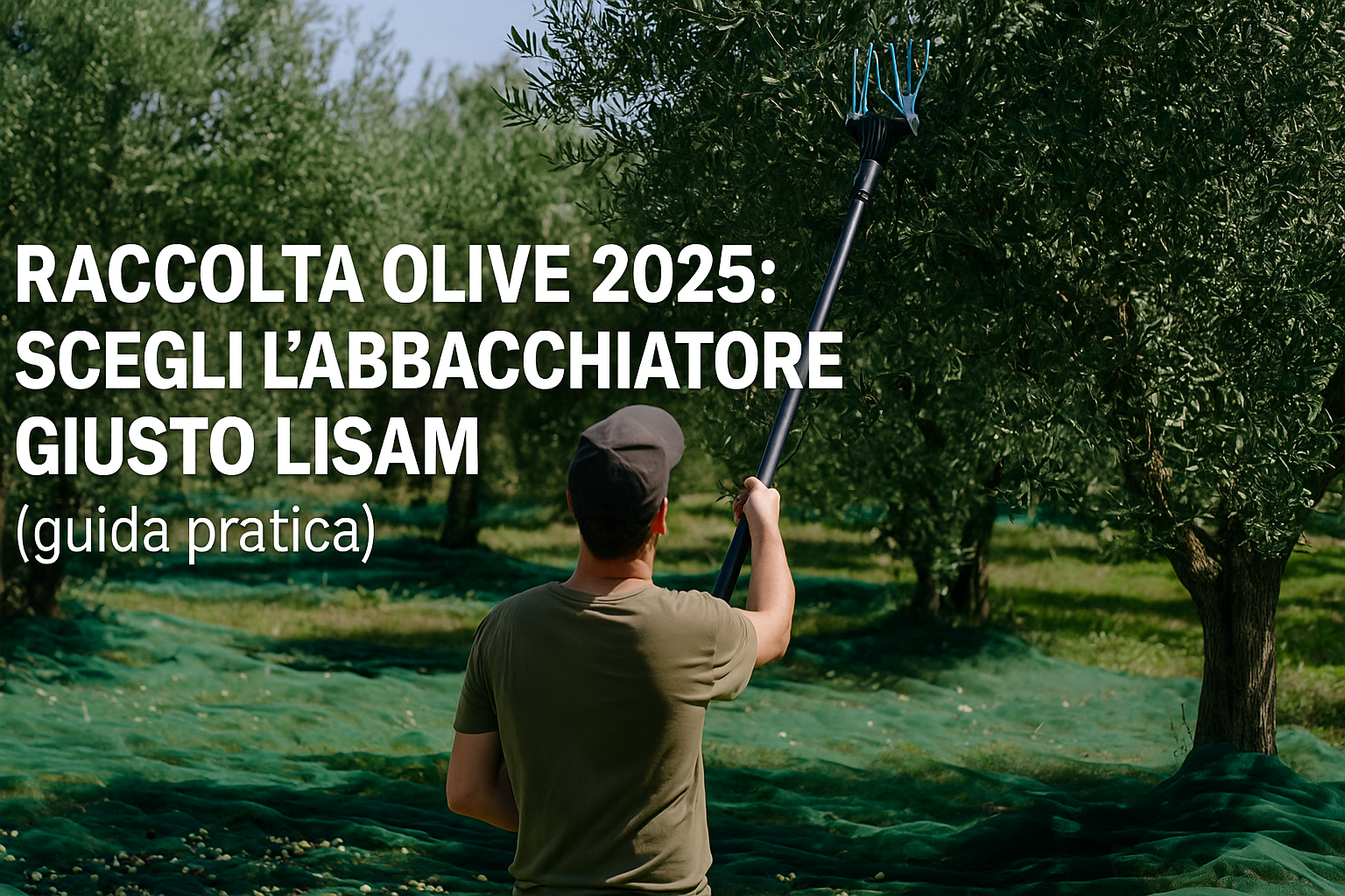 Raccolta Olive 2025: scegli l’abbacchiatore LISAM giusto per il tuo uliveto
