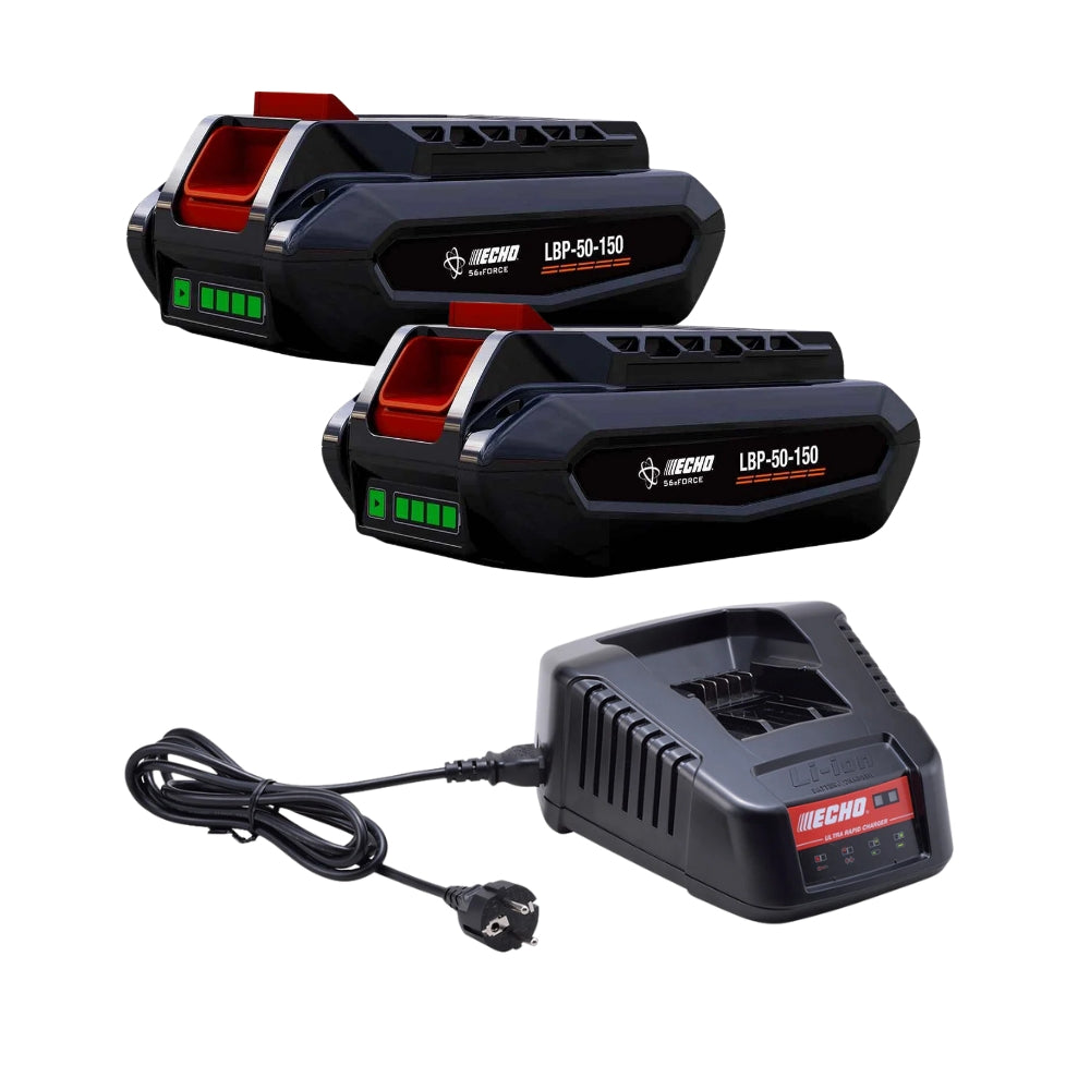 Kit batteria e caricabatterie Echo E-FORCE 56V 2 x 126 Wh