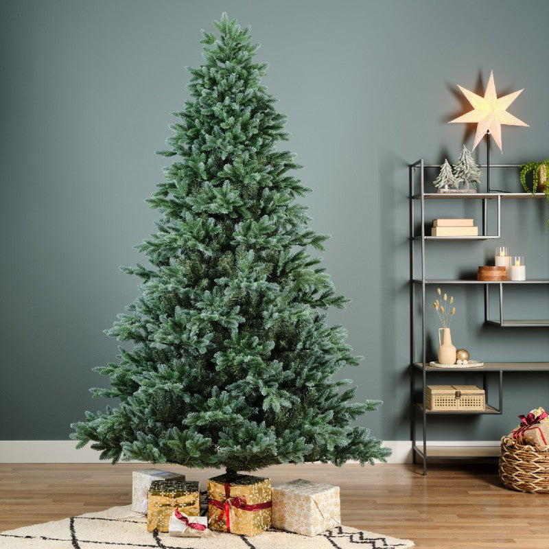 Albero di Natale artificiale Nataluna verde con base in metallo