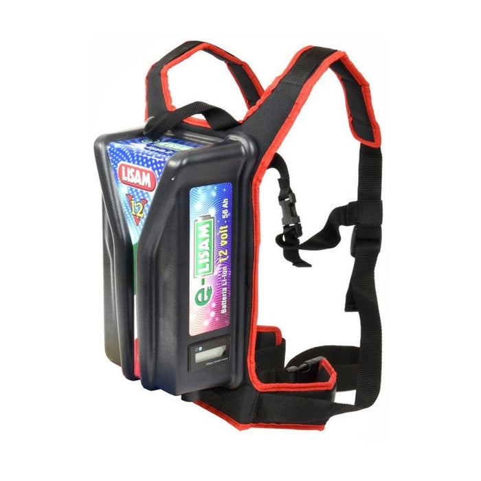 Batteria a spalla 12 V 56 Ah Lisam per abbacchiatori elettrici