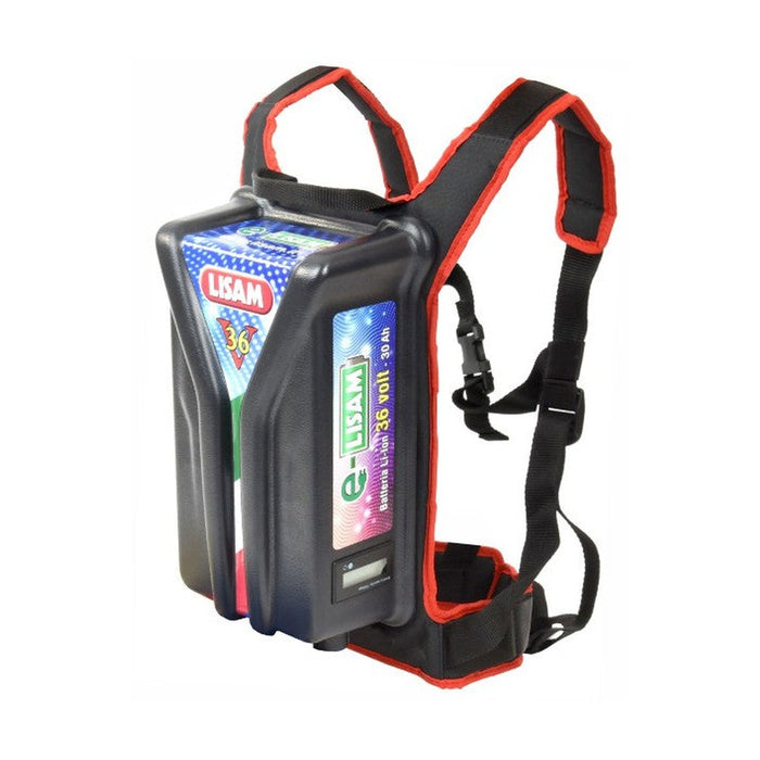 Batteria a spalla 36 V 30 Ah Lisam per abbacchiatori elettrici