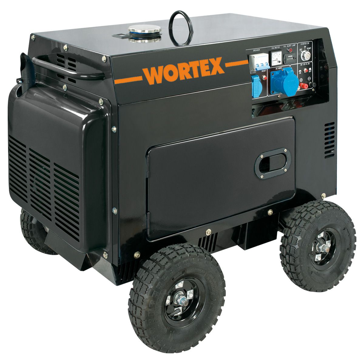 Gruppo elettrogeno diesel Wortex HW 5000-E silenziato 4,5 kW