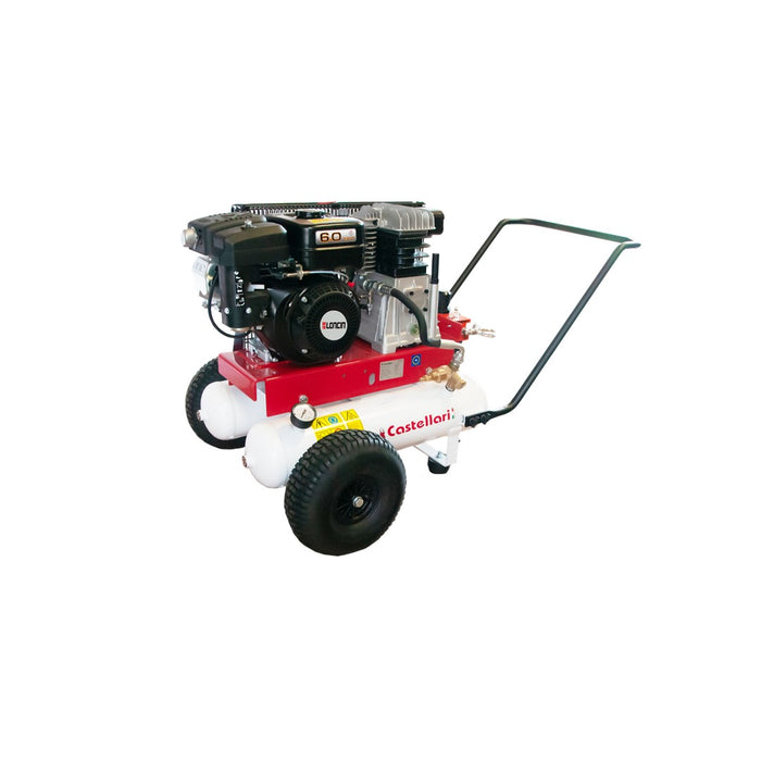 Motocompressore a benzina Castellari A550B bi-bombola 6,5 HP