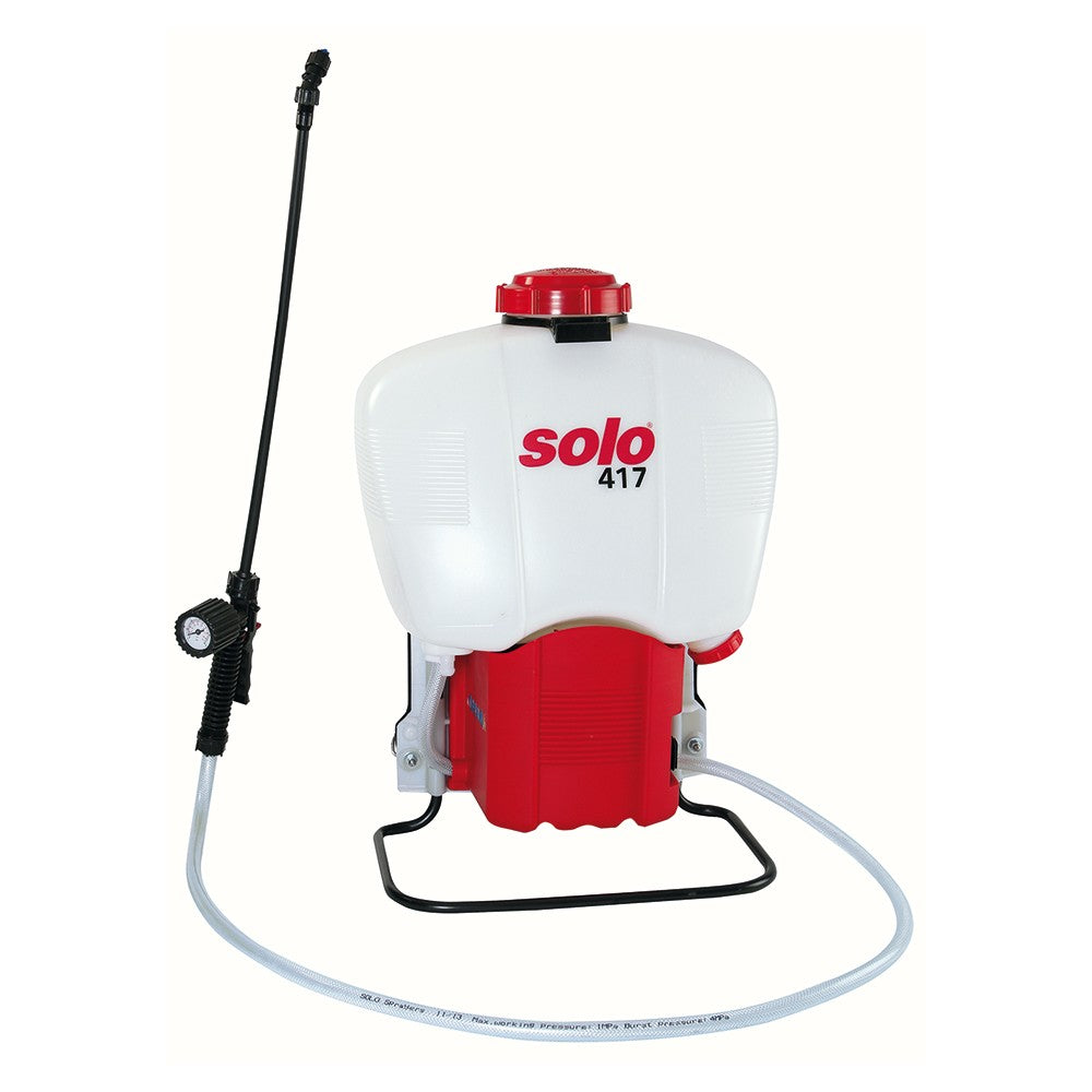 Pompa a spalla a batteria Solo 417 18 litri con manometro