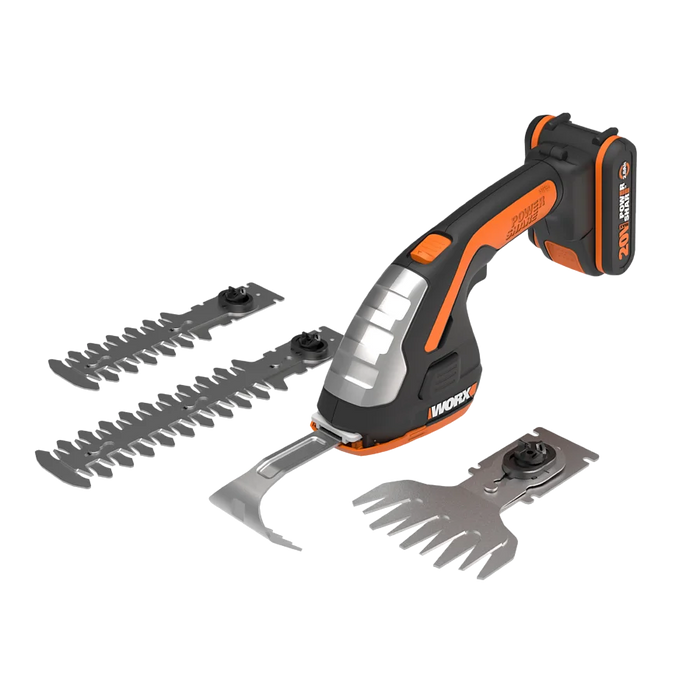 Forbice Cesoie a batteria Worx WG801E completo di batteria e caricabatteria