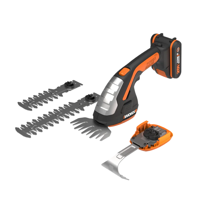 Forbice Cesoie a batteria Worx WG801E completo di batteria e caricabatteria