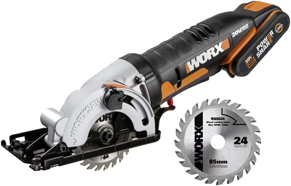 Sega circolare compatta Worx WX527.2 a batteria