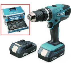 Trapano avvitatore a batteria Makita HP457DWEX4 1,5 Ah