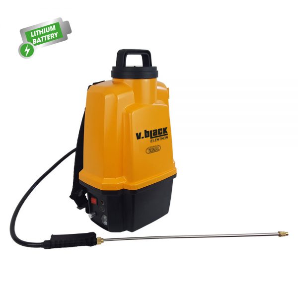 Pompa a spalla a batteria Volpi V.Black Elektron 12 litri